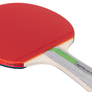 Agnite <b>Table</b> <b>Tennis</b> Racket <b>Set</b> With 3 Balls Shakehand Grip For Fitness Training - Product Image 3