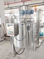 Pasteurisateur de yaourt/lait en lot, chaudière industrielle en acier pour homogénéisation, émulsification, cuisson de sauces/confitures, homogénéisateur pour faire bouillir le lait
