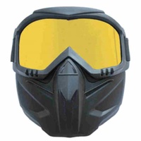 Masque Harley vintage, protection des yeux, masque de moto anti-sable, lunettes équipées de lunettes de ski