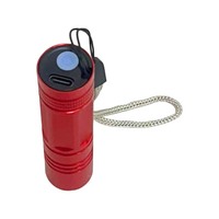 Lampe torche LED de survie tactique résistante à l'eau Lampe USB auto-défensive Mini lampe de poche de camping