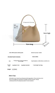 Ultime Borse Tote di Lusso Personalizzate in Vera Pelle, <span class=keywords><strong>Borsa</strong></span> <span class=keywords><strong>a</strong></span> Spalla <span class=keywords><strong>da</strong></span> Donna di Design, Stile Semplice <span class=keywords><strong>Mini</strong></span> Borse <span class=keywords><strong>a</strong></span> Secchiello per Donne - Product Image 6