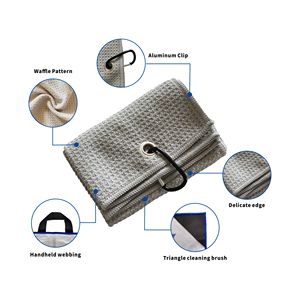 Clip magnético con logotipo de toallas de golf de microfibra impresa personalizada de marca para toallas de golf - Product Image 4