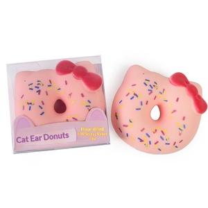 Mini juguetes para apretar con forma de donut, juguetes para aliviar el estrés, juguetes blandos de rebote lento con forma de comida, juguetes de descompresión para niños, juguetes para apretar para relajación de adultos - Product Image 3