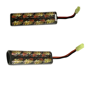 エアソフトガン用<span class=keywords><strong>9.6V</strong></span> 1200mAh <span class=keywords><strong>2</strong></span>/<span class=keywords><strong>3A</strong></span>充電式ニッケル水素電池パック - Product Image 4