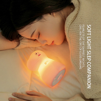 Lampe de nuit en silicone pour enfants, bébé, LED, douce au toucher, à intensité variable, lumière de chevet, cadeau mignon pour la chambre d'enfant, vente chaude