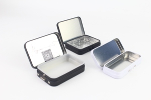 OEM ODM sản xuất con bằng chứng tin có thể trường hợp hộp kim loại bao bì với bản lề nắp nhỏ bán buôn tùy chỉnh hộp thiếc - Product Image 4