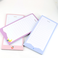 Bloc-notes en papier personnalisé Oem Notes autocollantes de style minimaliste Impression de motifs multicolores Mini bloc-notes de papeterie