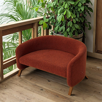 Canapé-lit pour animaux de compagnie en velours de bois écologique, réversible, double face, design protecteur, utilisation domestique, taille personnalisable, forme semi-circulaire