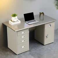 Tables de bureau en métal avec tiroir Meubles de bureau à domicile Table d'étude Bureau en acier