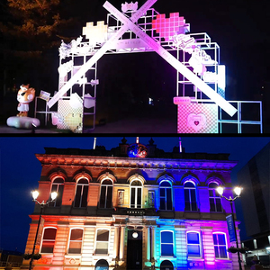 Ip65 ngoài trời không thấm nước <span class=keywords><strong>LED</strong></span> thành phố màu Ánh sáng đơn sắc cho 15 giờ ngoài trời tường máy giặt ánh sáng xây dựng ánh sáng sân khấu sự kiện - Product Image 6