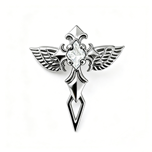 Pendientes de titanio G23 con diseño de cruz gótica punk y espada, aretes de titanio de grado implante con rosca interna para labret y <span class=keywords><strong>piercing</strong></span> de <span class=keywords><strong>labio</strong></span>. - Product Image 3