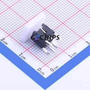 TPB01-105L1W Tactile Switch Through hole Component (THT) Switch Rectangle Button White - Product Image 2