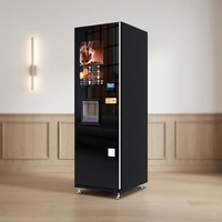Machine à café expresso LE 308E, café fraîchement moulu 24h/24 avec refroidisseur d'eau, 5 cartouches de café instantané 7g, cafetière