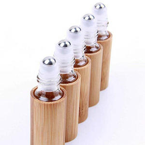 Avertan Botol Parfum Kaca Emas, Gulung Logam Minyak Deodoran <span class=keywords><strong>3Ml</strong></span> 8Ml 10Ml 50Ml dengan Topi Hitam untuk Kosmetik - Product Image 5