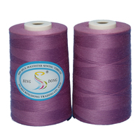 Benang Jahit Pakaian Industri 100% Poliester Spun Berwarna, Tanpa Simpul, Berkualitas Tinggi, 30s/2, Untuk Mesin Jahit
