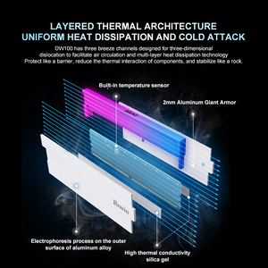 Biwin wd100 6000 ddr5 rgb 600c30 24 * <span class=keywords><strong>2GB</strong></span> מחשב שולחני זיכרון תואם מלאי זיכרון תואם 15d - Product Image 4