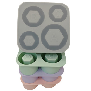 4 Cavity Stanley <b>Large</b>-capacity Tray Food-grade <b>Silicone</b> Cup 20oz 30oz 40oz Tumbler One-piece Ice Cube <b>Mold</b> - Product Image 4