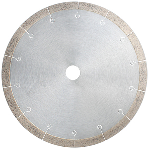Hoja de sierra de cerámica de diamante personalizada de alta calidad de 7,5 pulgadas y 190mm Discos de diamante de corte seco o húmedo redondos prensados en caliente - Product Image 2