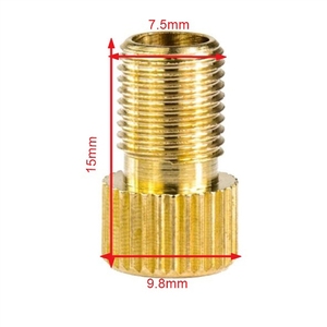 Ensemble de buses de gonflage multi-tailles |   Adaptateur Schrader/<span class=keywords><strong>Presta</strong></span>/<span class=keywords><strong>Dunlop</strong></span> Marque Hengtu 20g Léger Cuivre & ABS 15*9.8mm - Product Image 2