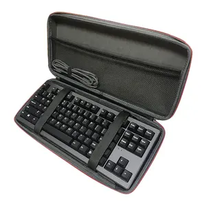 EVA Hard Protective Keyboard Case Bag With Elastic And Mesh Pocket Storage Carry Travel Hard Case For Advanced Wireless Keyboard