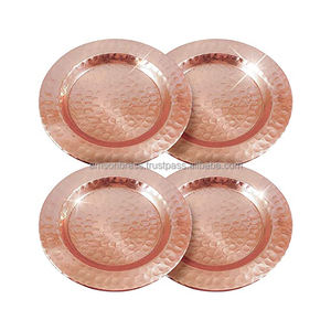 Dessous de verre pour la protection des boissons Dessous de verre carré en métal martelé en cuivre fait à la main Dessous de verre en métal personnalisé en cuivre fini antique - Product Image 3