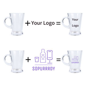 סיטונאי עיצובים שונים מותאם אישית 330 מ "ל 500 מ" ל בירה שתייה כוסות זכוכית עם ידית למכירה - Product Image 5