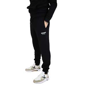 Ducati Men's Trousers DC42MF00 Black Regular Fit Joggers Casual Wear - Product Image 2