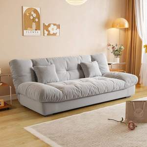 Modern Cloud <b>Sofa</b> Bed 3 Seater <b>Sleeper</b> Couch Fabric Upholstered Foam Filled Wood Frame for Living Room Apartment - Product Image 5