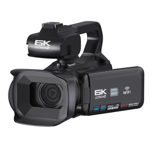 High Quality RX200 64MP 6K 18X Digital Zoom Ultra HD Video Camera With 4-Inch Touch Screen Camcorder 16G