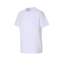 Kaos Unisex Kasual Regular Fit Kerah Bulat Lengan Pendek Musim Panas Anti-Susut Bahan Katun 100% Korea 16s Bernapas 226gsm