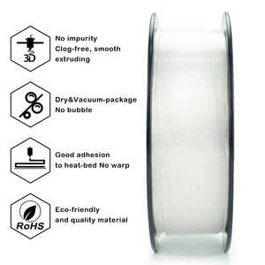 Fabricant ZIRO Filament d'<span class=keywords><strong>impression</strong></span> <span class=keywords><strong>3d</strong></span> Tiges en <span class=keywords><strong>plastique</strong></span> scintillantes transparentes scintillantes 1.75mm 1 kg/rouleau pour impressions <span class=keywords><strong>3D</strong></span> artistiques - Product Image 4