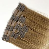 Extensions de cheveux invisibles à clipser, super double drawn, cheveux humains vierges européens, blondes, extensions à clipser en cheveux vierges
