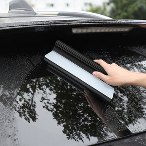 Car Silicone Squeegee For <b>Window</b> Cleaning Durable <b>Plastic</b> Handle With Soft Rubber Blade For Vehicle Glass Maintenance - Product Image 2