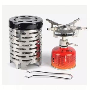 Outdoor Portable Stainless Steel Warming Gas Stove Tent Heating <b>Cover</b> Camping Mini Heater for Traveling <b>BBQ</b> - Product Image 1