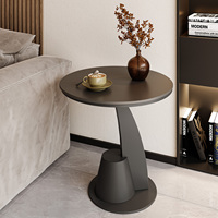 Table d'appoint de canapé, table basse de salon, petite table ronde, table d'angle en verre, table d'appoint légère de luxe et haut de gamme