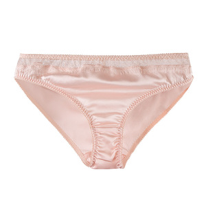 Women's Mulberry <strong>Silk</strong> Panties 19mm <strong>Silk</strong> Brief Low Rise Lace Trim Bikini Summer <strong>Silk</strong> <strong>Knickers</strong> Ultra Soft &amp; Breathable Panties - Product Image 6