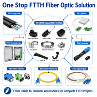 Aerial FTTH Accessories Suspension Clamp Anchor Clamp Cable Hook for Drop Fiber Cable