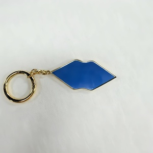 Rugged & Deformation-resistant Alloy Keychain Accessories Red Lips Graphic Design <b>Custom</b> Keychain for Bag Car <b>Key</b> - Product Image 2