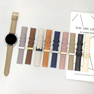 Bracelet de montre en cuir pour <span class=keywords><strong>Huawei</strong></span> <span class=keywords><strong>GT</strong></span> 6/5/4/<span class=keywords><strong>3</strong></span>/2 41/42/46 mm avec barrettes à ressort à dégagement rapide, bracelet de remplacement classique avec boucle ardillon - Product Image 6
