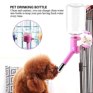 Dispensador de perrera para mascotas, <span class=keywords><strong>bebedero</strong></span> para jaula de alambre, alimentador, sin goteo, dispensador de agua para perros - Product Image 3