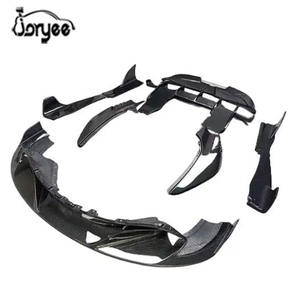 Séparateur de pare-chocs en Fiber de carbone véritable de Style <span class=keywords><strong>2023</strong></span> V pour <span class=keywords><strong>Mclaren</strong></span> <span class=keywords><strong>720s</strong></span> lèvre avant 2017-2021 aileron d'aile de botte Tuning accessoire kit de carrosserie - Product Image 3