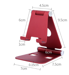 Sáng tạo hợp kim nhôm Điện thoại di động đứng kim loại gấp đôi đa chức năng thuận tiện di động lười biếng Máy tính để bàn đứng - Product Image 6