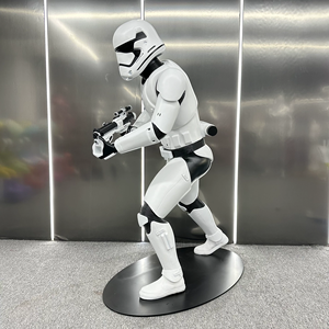 Vente chaude grandeur nature résine fibre de verre <span class=keywords><strong>Stormtrooper</strong></span> Sculpture résine Statue film personnage décor décor à la maison - Product Image 3