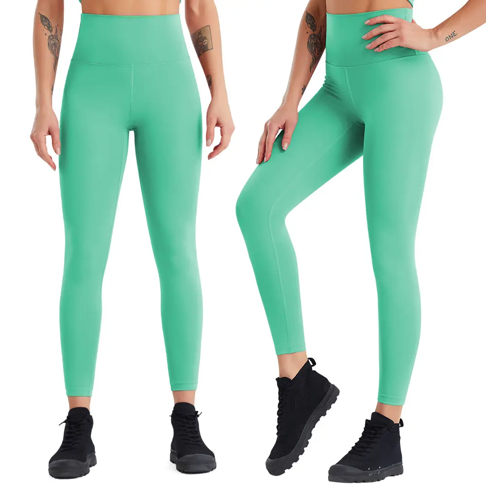 2024 New material Elegant tight hips high stretch nude durable workout pants Casual GYM Fitness Yoga yoga pants for women