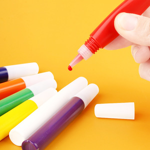 Set di 7 <span class=keywords><strong>Colori</strong></span> di <span class=keywords><strong>Pittura</strong></span> Acrilica <span class=keywords><strong>Lavabile</strong></span> per Bambini con Logo Personalizzato, per Dipingere con le Dita, Creatività e Graffiti Fai-da-Te - Product Image 3