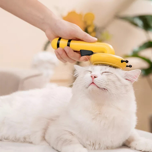 Strumento per la rimozione dei peli di gatto cane con un pulsante spazzola per capelli - Product Image 1