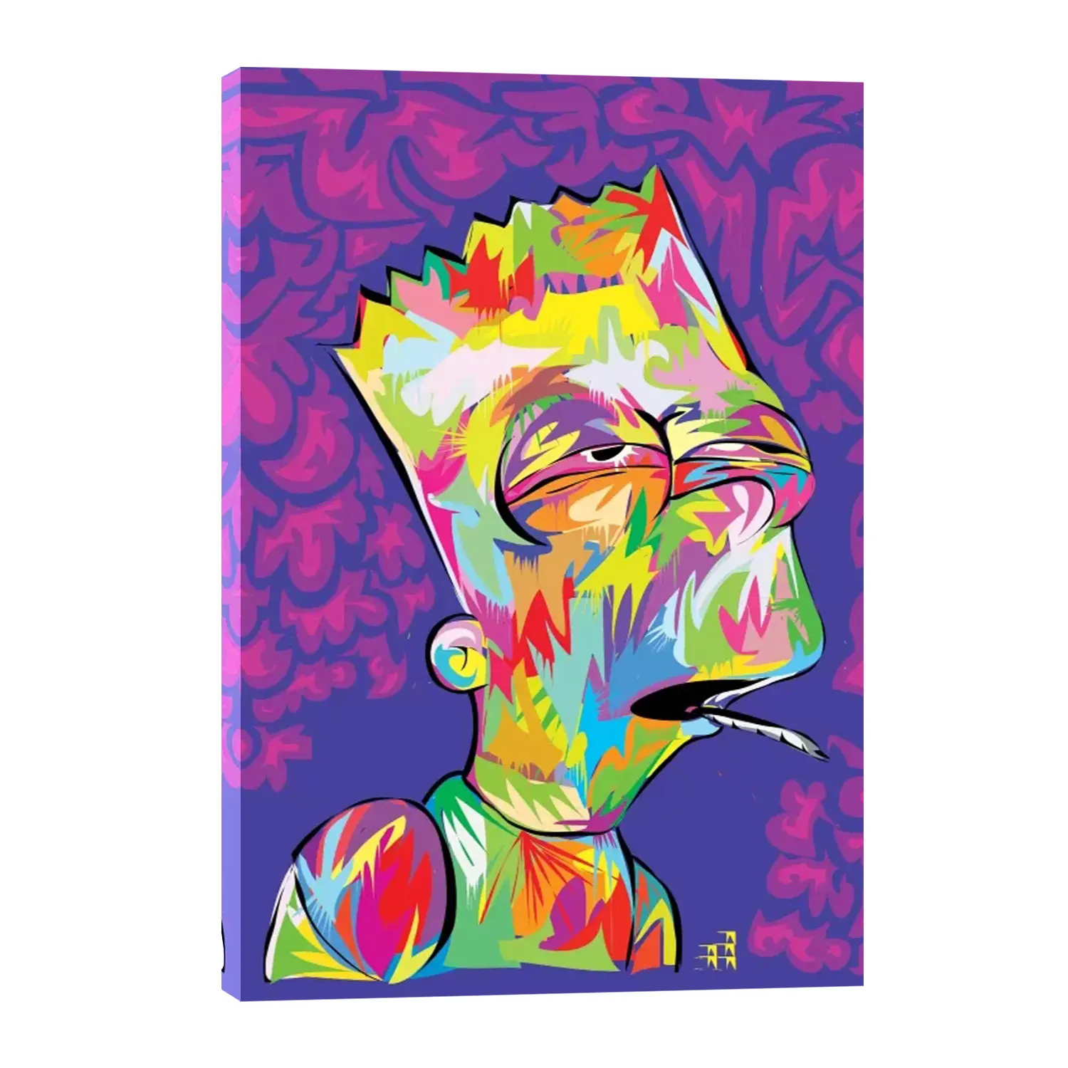 Simpson High Abstract Graffiti Pop Poster Decorations for Home Living Bedroom Wall Art Tableau Pictures Prints Canvas Paintings