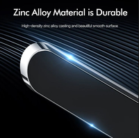 Support de téléphone portable magnétique universel en alliage de zinc de haute qualité pour tableau de bord, lit et bureau, prix d'usine en gros, exceptionnel