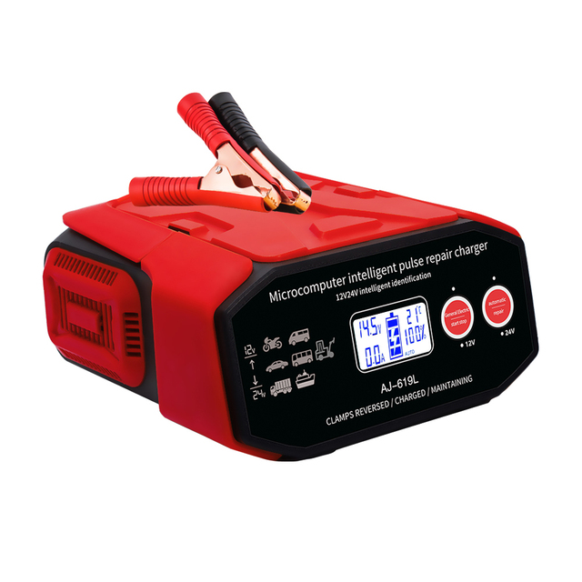 High Power 12V 24V Battery Charger 12V 30A 24V 15A Universal Automatic Fast Intelligent Pulse Repair Lead Acid Battery Charger