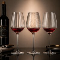Verres à vin rouge hauts en verre fin, gobelets à vin d'hôtel, coffret cadeau de verrerie à pied pour anniversaire et fête, 18 oz